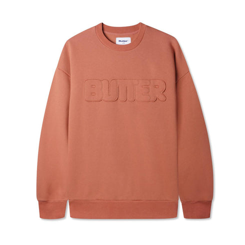 Butter Goods - Fabric Applique Crewneck (Oak) *SALE
