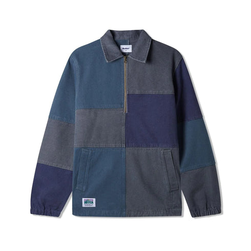 Butter Goods - Washed Canvas Patchwork Jacket (Washed Navy) *SALE
