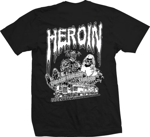 Heroin - Ghost Train Tee (Black)
