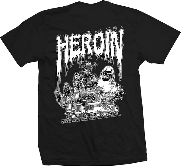 Heroin - Ghost Train Tee (Black) *SALE