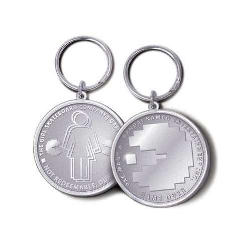 Girl - Pac-Man Game Token Keychain
