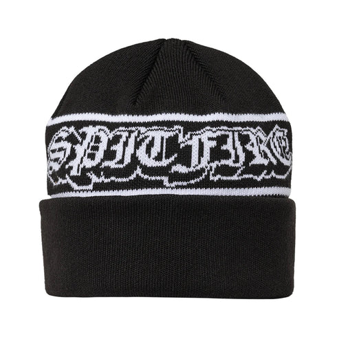 Spitfire - Old English Drop Beanie (Black)