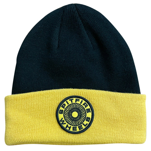 Spitfire - Classic '87 Swirl Patch Beanie (Black/Gold)