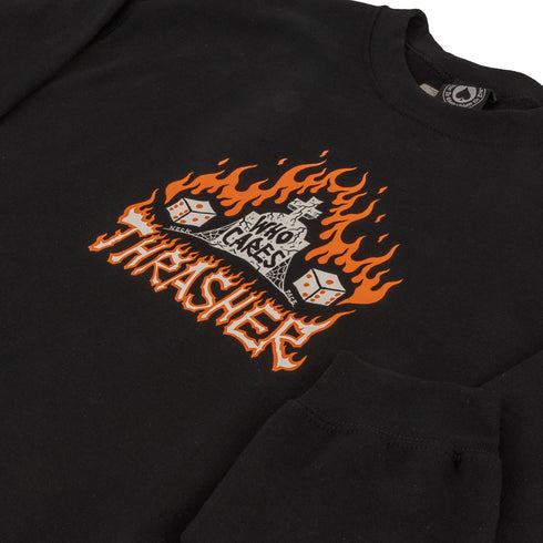 Thrasher - Who Cares By Neckface Crewneck Sweater (Black)