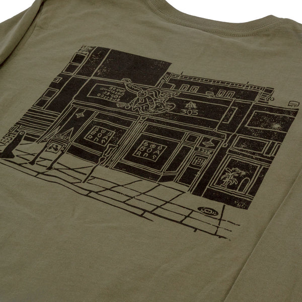 303 Boards - 303 X Jesse Clyncke Colfax Long Sleeve Pocket Shirt (Spruce)