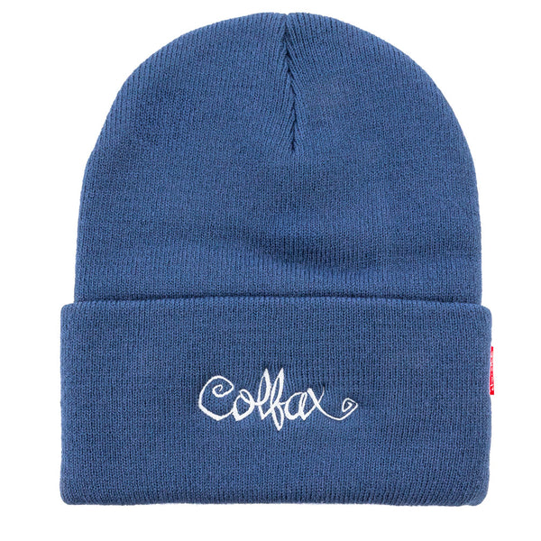 303 Boards - 303 X Chocolate Flip The Script Beanie (Blue)
