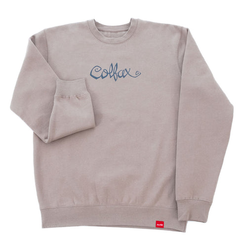 303 Boards - 303 X Chocolate Flip The Script Crewneck (Taupe) *SALE