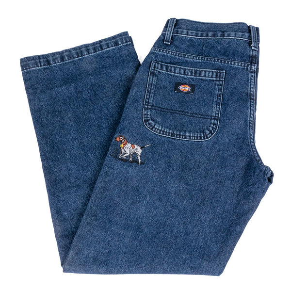 303 Boards - 303 Bird Dog X Dickies Loose Fit Double Knee Jeans (Stonewash Indigo Blue)