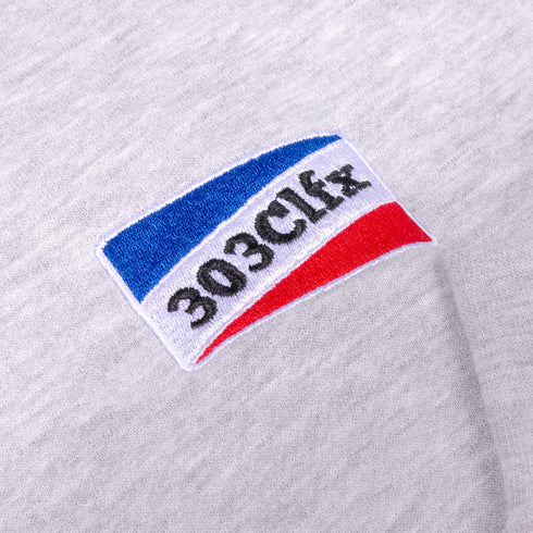 303 Boards - 303 CLFX Shorties Embroidered Crewneck Sweater (Heather Grey)
