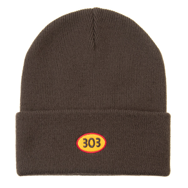 303 Boards - Oval Beanie (Charcoal) *SALE