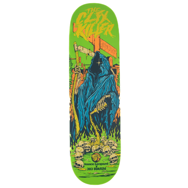 303 Boards - 303 X Sauce Leopard "CLFX Killer" Neon Deck (Multiple Sizes)