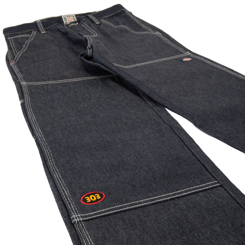 303 Boards - 303 Bird Dog x Dickies 100 Year Denim Double Knee Jeans (Indigo Blue)*SALE