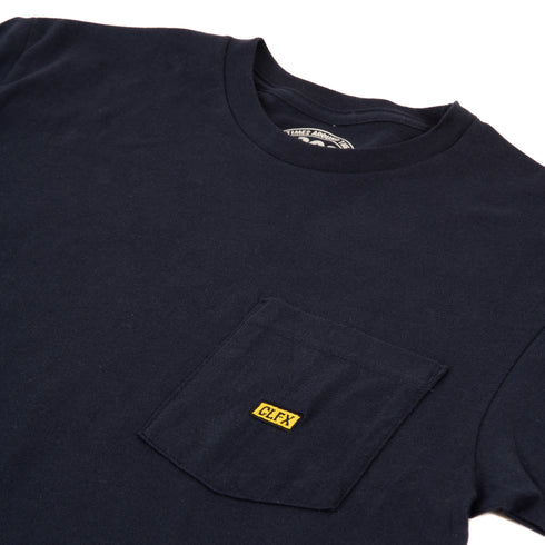 303 Boards - CLFX Block Embroidered Pocket Tee (Navy)*SALE