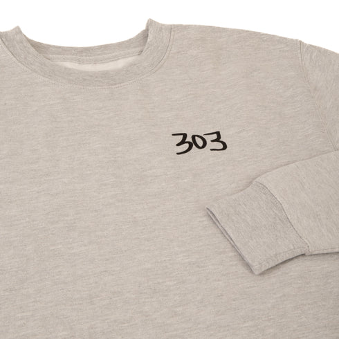 303 Boards - 303 Boards x Alex Gould My Pointless Mind Crewneck (Heather Grey) *SALE