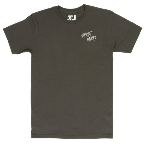 Name In Blood - Embroidered Logo Tee (Grey)