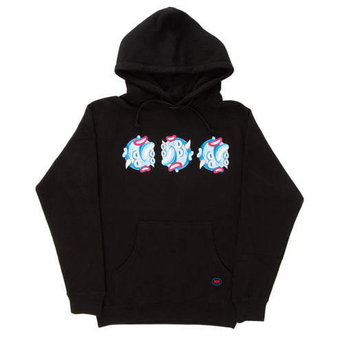 303 Boards - 303 Oval Birdcap Hoodie (Black)*SALE