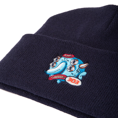 303 Boards - 303 Oval Birdcap Beanie (Navy)