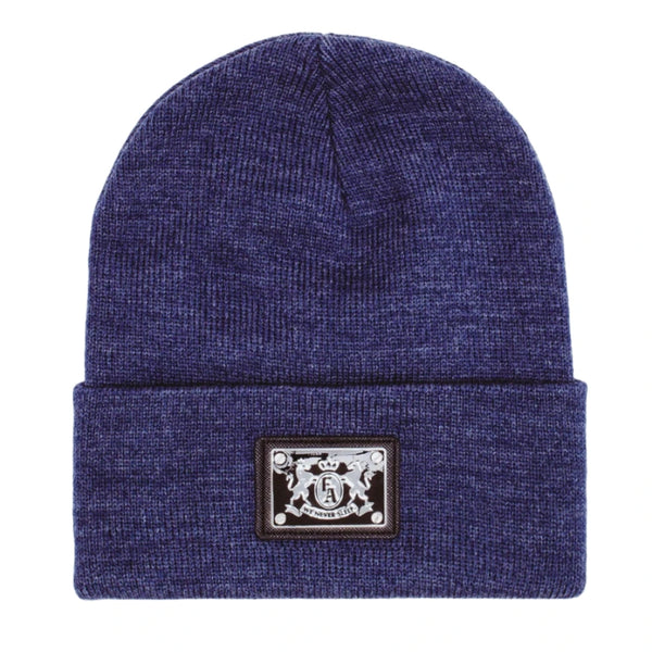 Fucking Awesome - Metal Crest Patch Beanie (Denim Heather)