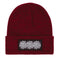 Fucking Awesome - Three Spiral Edge Stitch Beanie (Burgundy Heather)