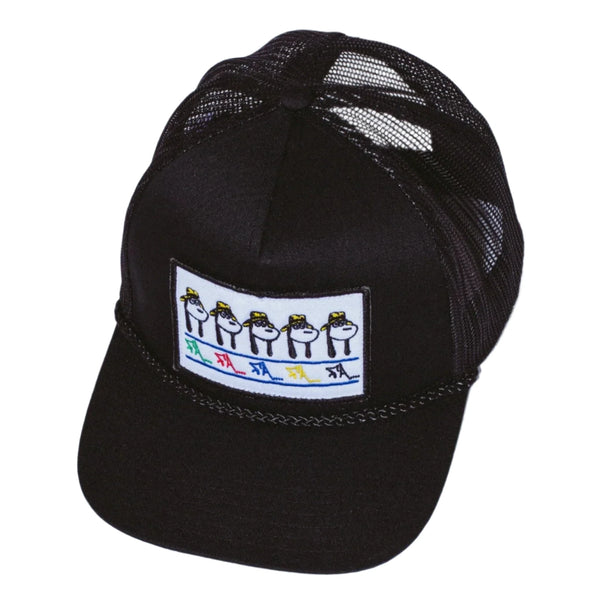 Fucking Awesome - Spike Repeat Embroidered Mesh Hat (Black)