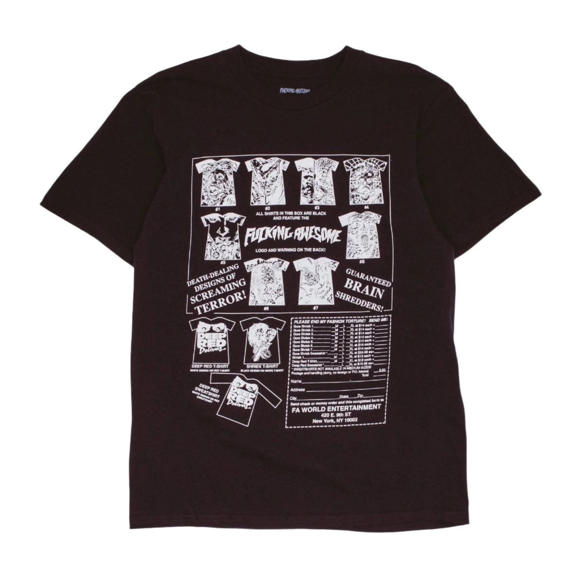 Fucking Awesome - Gore Shriek Tee (Black) – 303boards.com