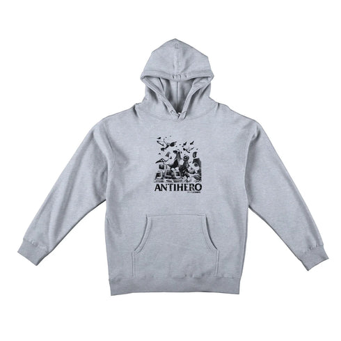 Anti Hero - Pigeon Intelligence Hoodie (Heather Grey)