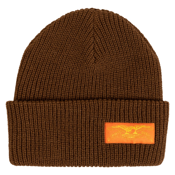 Anti Hero - Stock Eagle Label Beanie (Brown/Orange)