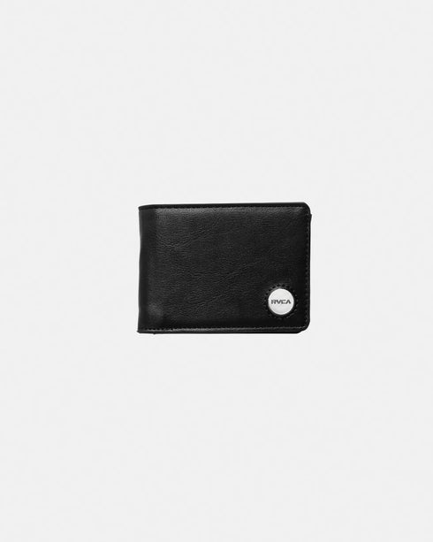 RVCA - Coin Flip Wallet (Black/Tan)