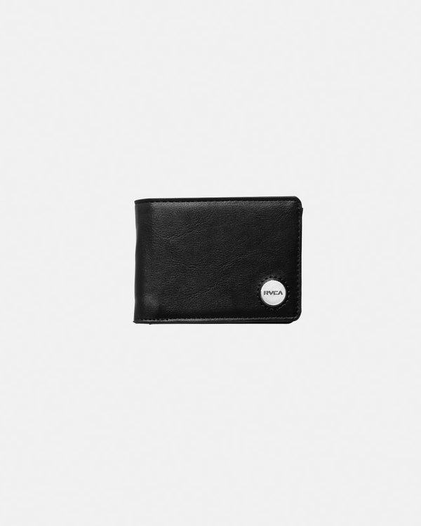 RVCA - Coin Flip Wallet (Black/Tan)