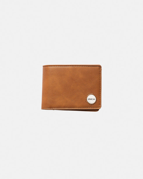 RVCA - Coin Flip Wallet (Black/Tan)