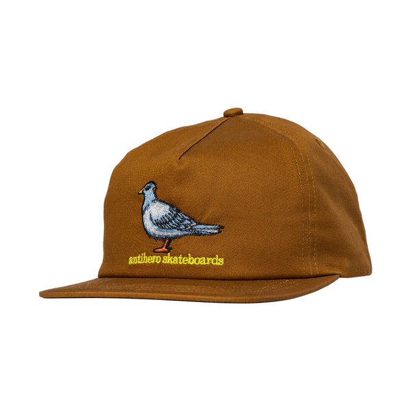 Anti hero - Lil Pigeon Snap Back Hat (Brown/Yellow)
