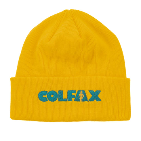 303 Boards - 303 X Girl Skateboards Colfax Beanie (Yellow) *SALE