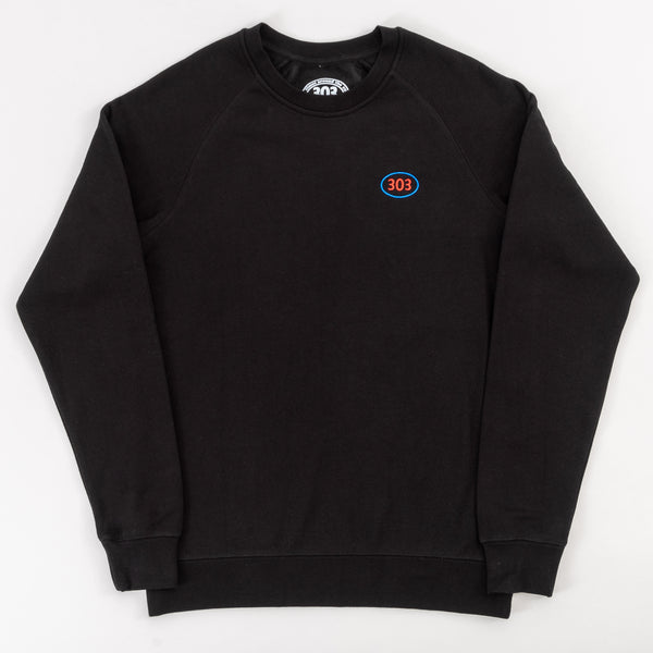 303 Boards - 303 Oval Crewneck Sweater (Black)