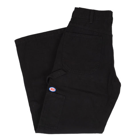 303 Boards - 303 X Dickies 303 Oval Canvas Double Knee Pants (Black)