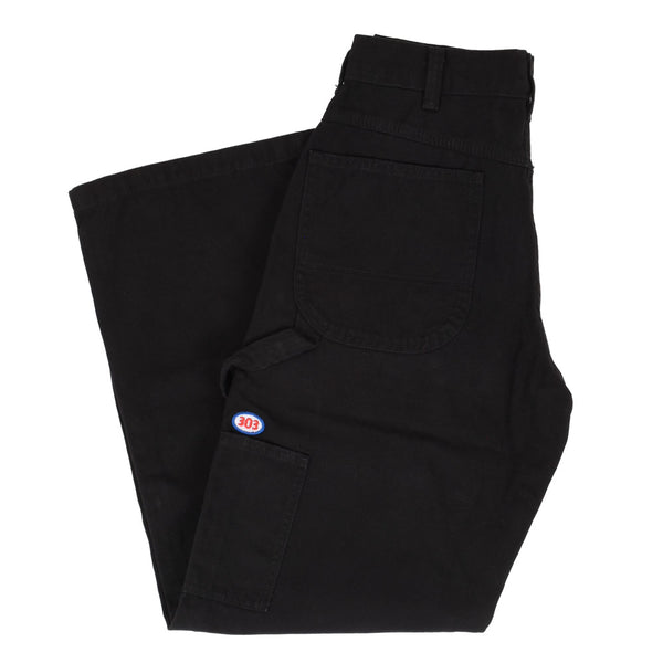 303 Boards - 303 X Dickies 303 Oval Canvas Double Knee Pants (Black)