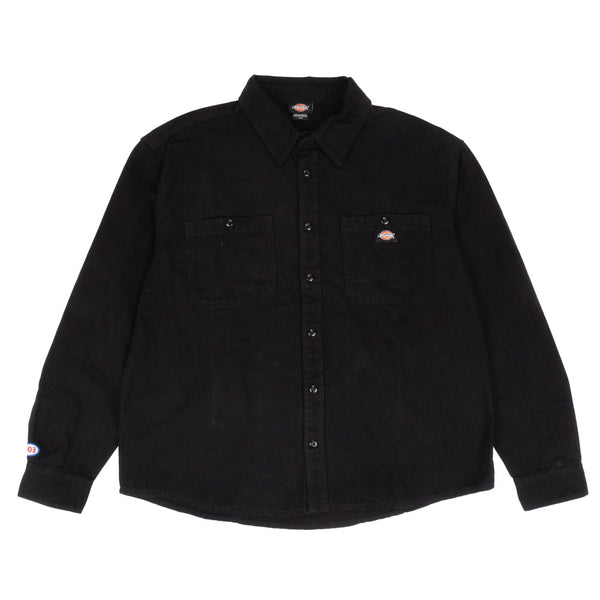 303 Boards - 303 X Dickies 303 Oval Duck Canvas Long Sleeve Utility Shirt (Black)