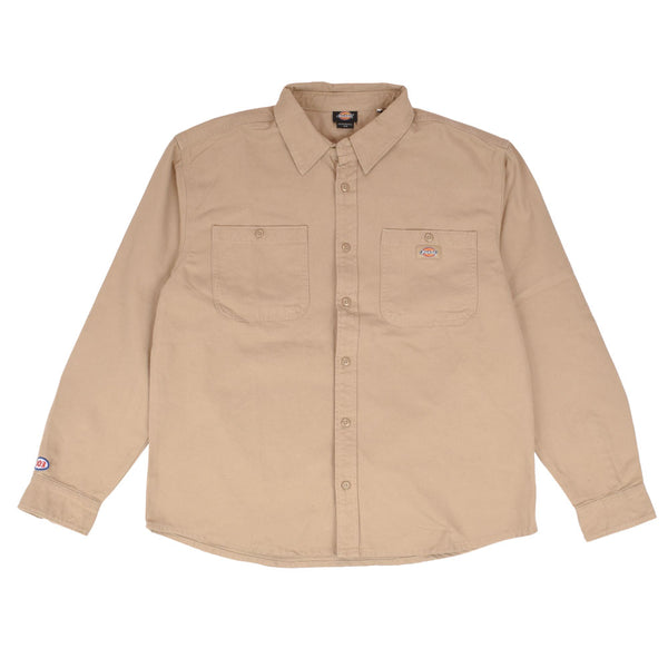 303 Boards - 303 X Dickies 303 Oval Duck Canvas Long Sleeve Utility Shirt (Tan)