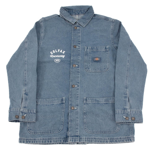 303 Boards - 303 X Dickies Colfax Raceway Chore Coat (Light Denim)