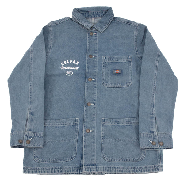 303 Boards - 303 X Dickies Colfax Raceway Chore Coat (Light Denim)