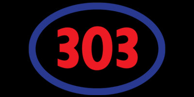303 Boards - Oval Sticker