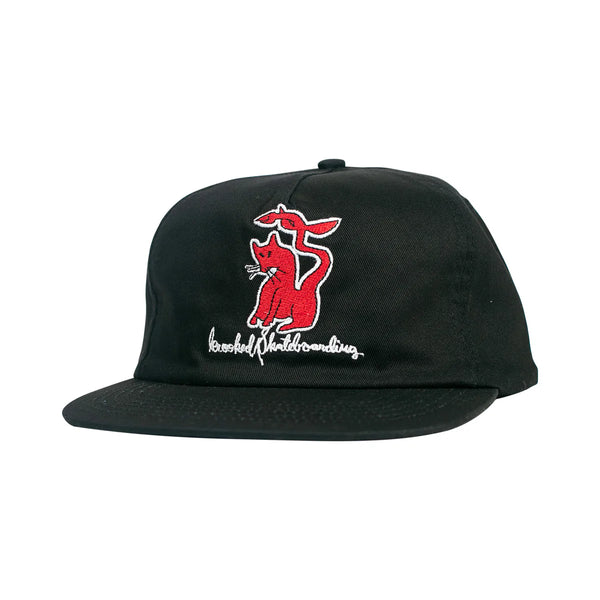 Krooked - Kat Serpent Snapback Hat (Black)