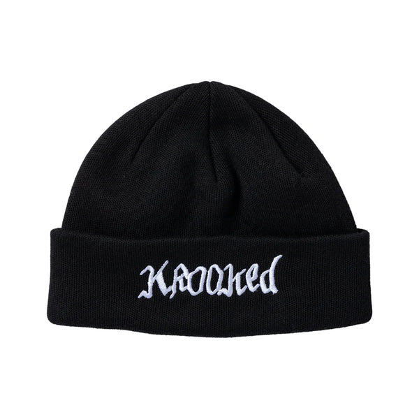 Krooked - Double OK Script Beanie (Black)