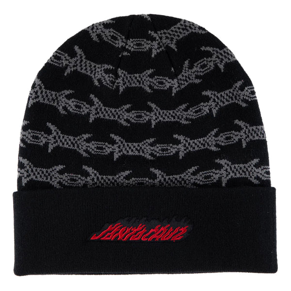 Santa Cruz - Wired Flame Dot Beanie (Black)