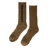 Independent - Baseline Mid Crew Socks (Dark Chocolate/White)
