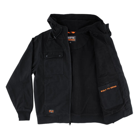 Independent - Built To Grind Hooded Canvas Work Jacket (Black)
