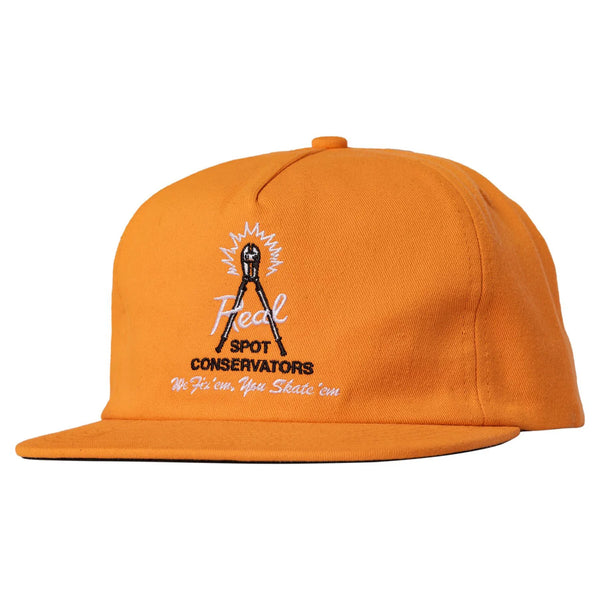 Real - Spot Conservators Snapback Hat (Orange)