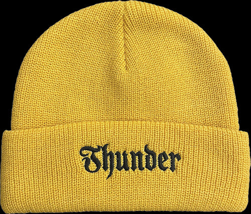 Thunder - Script Beanie (Gold/Black)