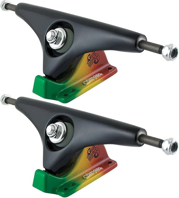 Gullwing - Charger Black/Rasta Trucks (10")