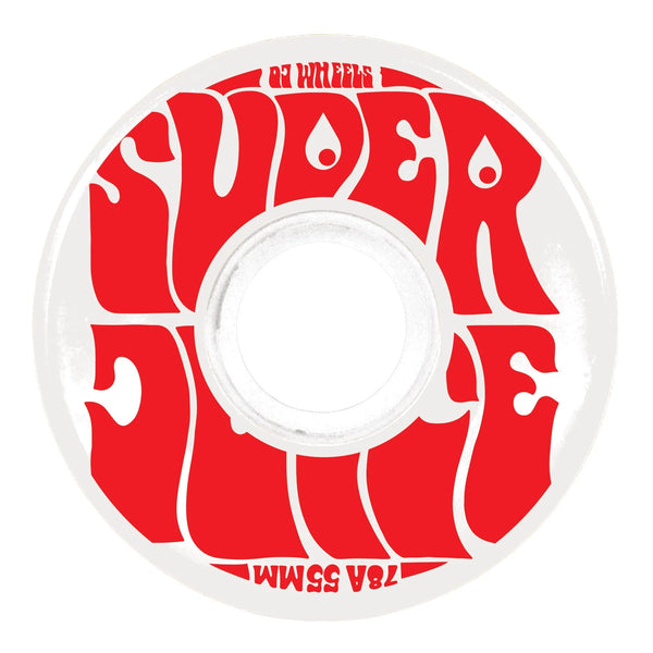 OJ - Mini Super Juice White/Red 78a Wheels (55mm)