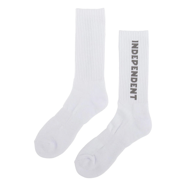 Independent - Baseline Mid Crew Socks (Dark Chocolate/White)